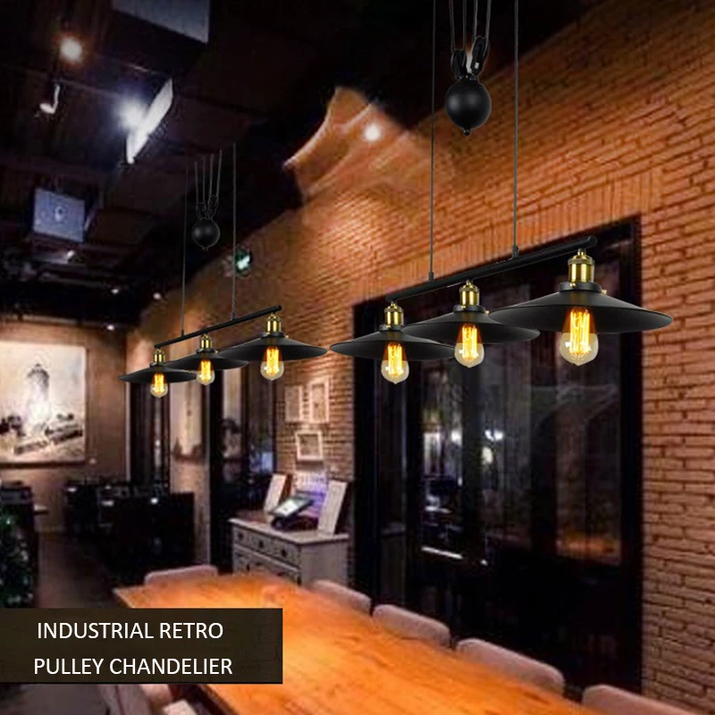 Винтажная гостиная для комнаты Подвесная лампа 85-265 в столовая Ресторан Бар Клуб