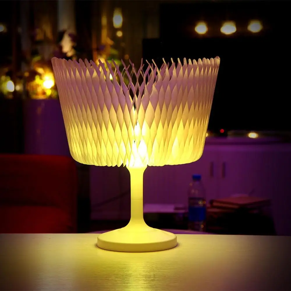 Светодиодный DIY сменный Настольная лампа с регулируемой яркостью и USB зарядкой со