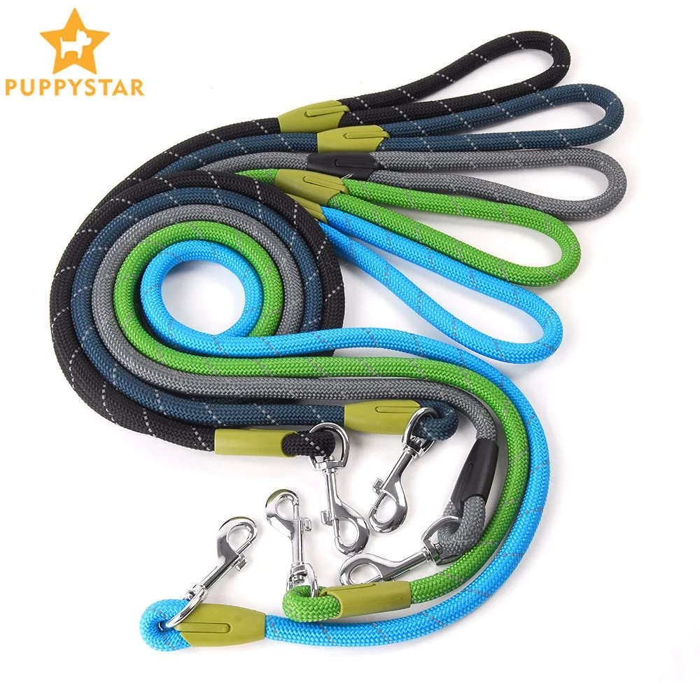 Pet товары собаки поводок для маленьких большой поводки Светоотражающие веревку