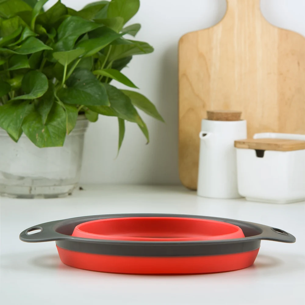 XYj новый дизайн кухонный складной силиконовый дуршлаг складная корзина для мытья