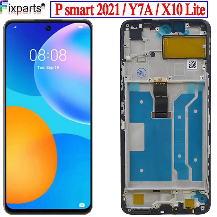 

ЖК-дисплей 6,67 дюйма для Huawei P Smart 2021 Φ с сенсорным экраном и дигитайзером в сборе для Huawei X10 Lite Y7A, ЖК-дисплей