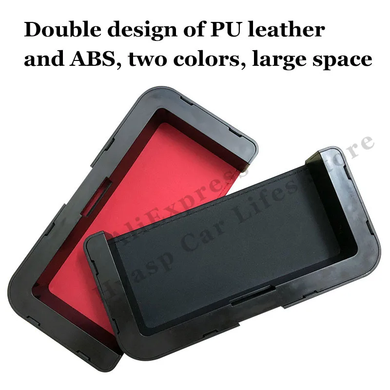 car seat back storage box for renault fluence accessories auto mobile phone sticky box multifunction pu leather interior parts free global shipping