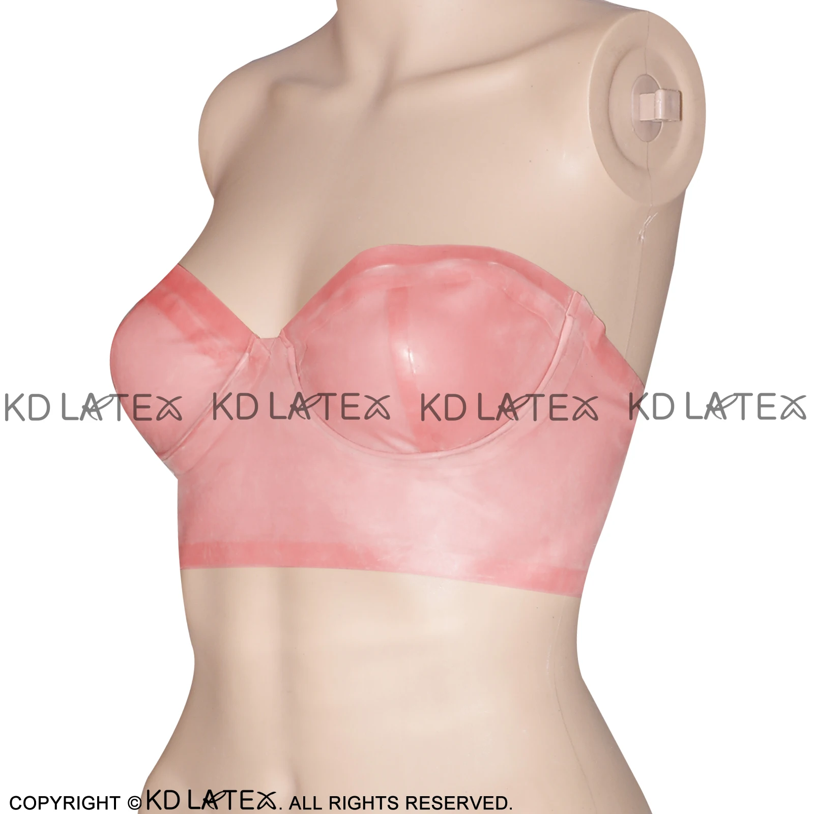Розовые повязки на голову без бретелек сексуальный латексный бюстгальтер