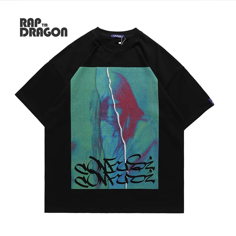 

Harajuku T-shirt Men Oversized Graphic Print T shirt Cotton Loose Top Tee Hip Hop Tshirt Male Streetwear Summer 2021 Clothing