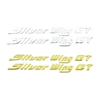 Новая наклейка с логотипом на Кузов мотоцикла, значок с эмблемой, наклейка для Honda Silver Wing GT 250 400 600, хромированныеЗолотые Мягкие пластиковые наклейки