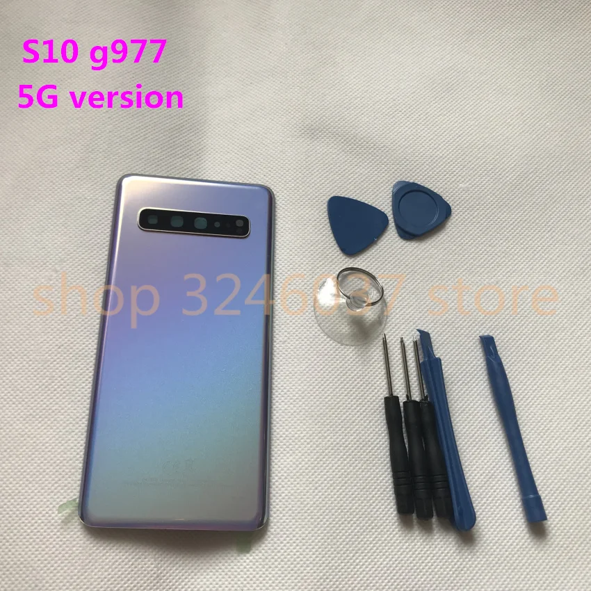 Задняя крышка аккумуляторного отсека для Samsung Galaxy S10 + plus g977 оригинальная задняя