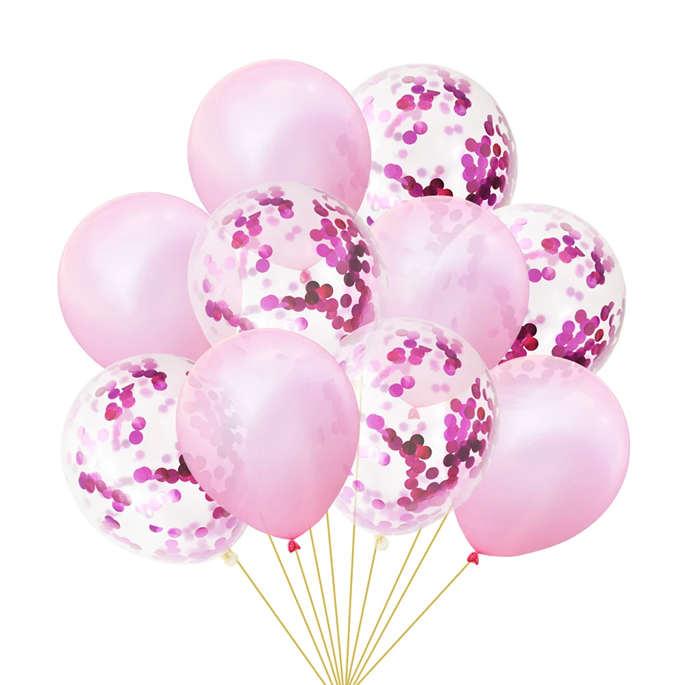 10 шт./лот 12 дюймов прозрачный латекс розовое золото Розовый Фиолетовый воздушные