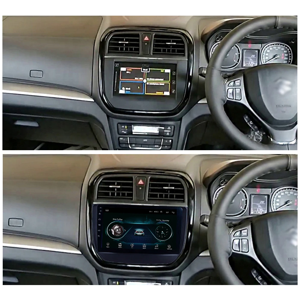 Sinosmart Android 8,1 2Din ips/QLED 2.5D экран, Автомобильный gps Радио навигационный плеер для Suzuki Baleno Brezza-19