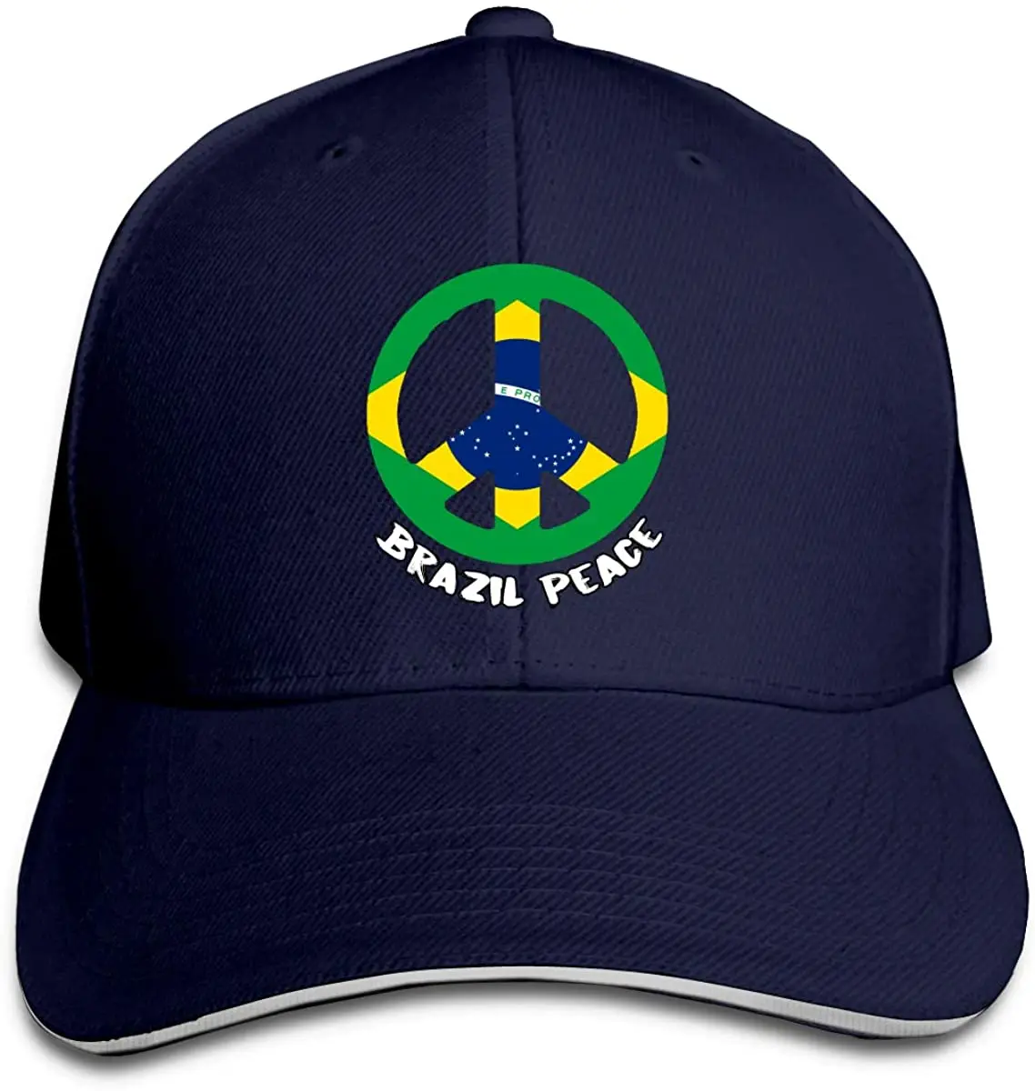 

Brazil Flag Peace Unisex Dad Hat Trucker Hats Baseball Hats Driver Adjustable Sun Cap