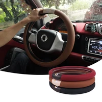 38cm car steering wheel cover auto steering wheel cover case for smart fortwo forfour 451 453 car styling interior accessories