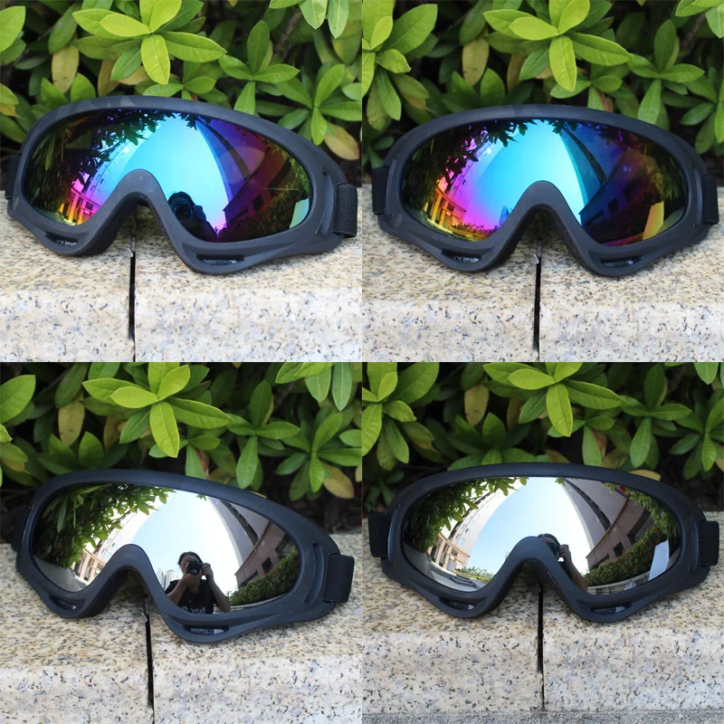 Лыжные очки для сноуборда солнцезащитные анти УФ ветрозащитные спортивное