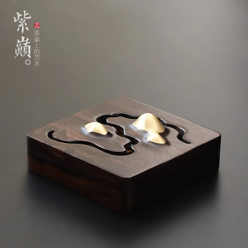 Квадратный дерево благовония держатель угольный дом горелки ароматерапии