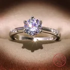 Классические женские кольца серебряного цвета, Круглый Круг, сердце, стрела, циркониевые кольца для женщин, Обещание любви, свадебные украшения, подарок для девушки