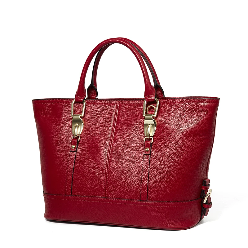 Женская сумка Qiwang большая белая из натуральной кожи 2019|leather tote bag|genuine leather bagbrand bag |