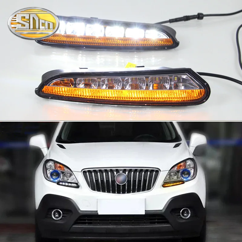 Светодиодные дневные ходосветильник SNCN для Opel Mokka 2012 2013 2014 2015 автомобильные