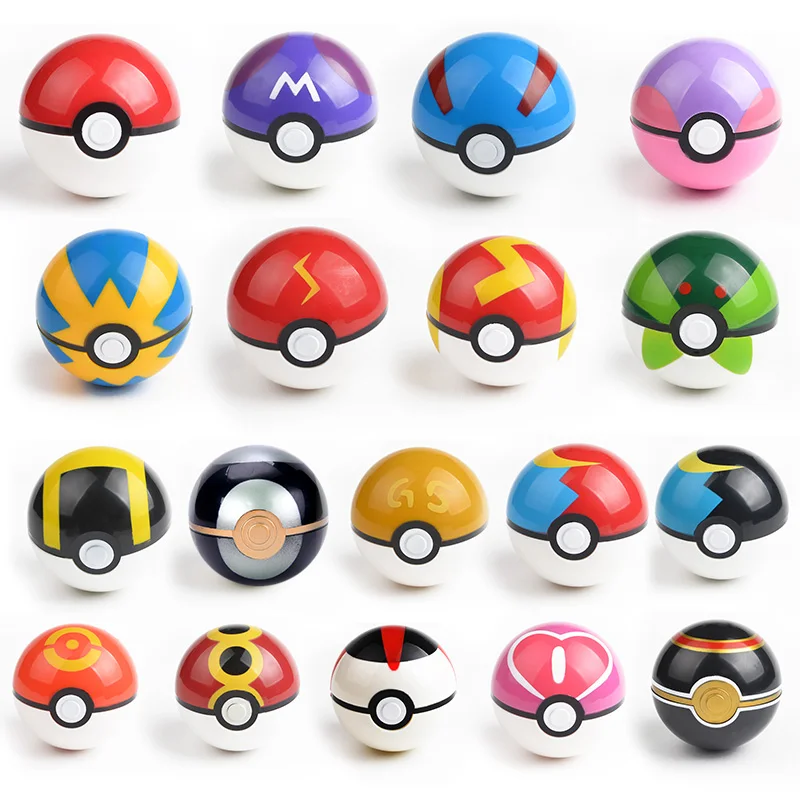 

TAKARA TOMY Anime Pokemon Pocket Monster Elf Doll Figure Pikachu Poke Ball Master Ball Gashapon Tabletop Decoration Kids Gifts