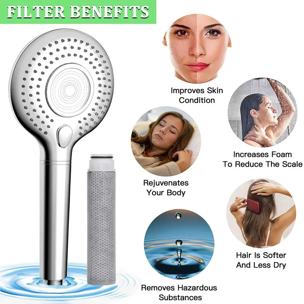 Сменные фильтры ACF 3 настройки фильтрованная душевая головка высокого давления