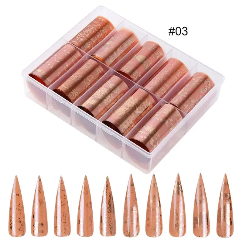 

Nail Art Sticker Manicure Transfer Adhesive Wraps Decals Glitter Nail Art Acrylic DIY Decoration Kit 896D