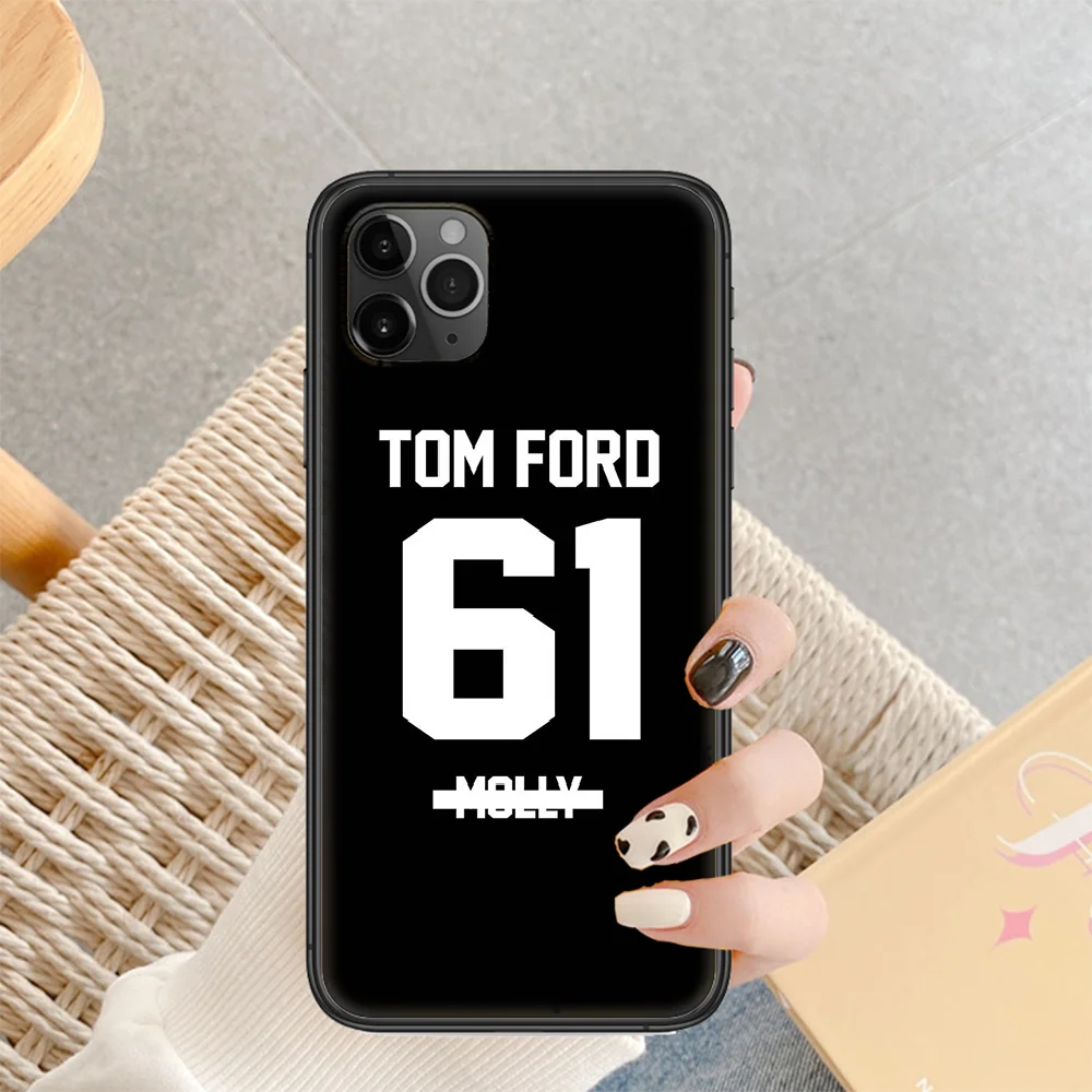 

fashion tom ford cosmetic brand Phone Case Cover Hull For iphone 5 5s se 2 6 6s 7 8 12 mini plus X XS XR 11 PRO MAX black trend