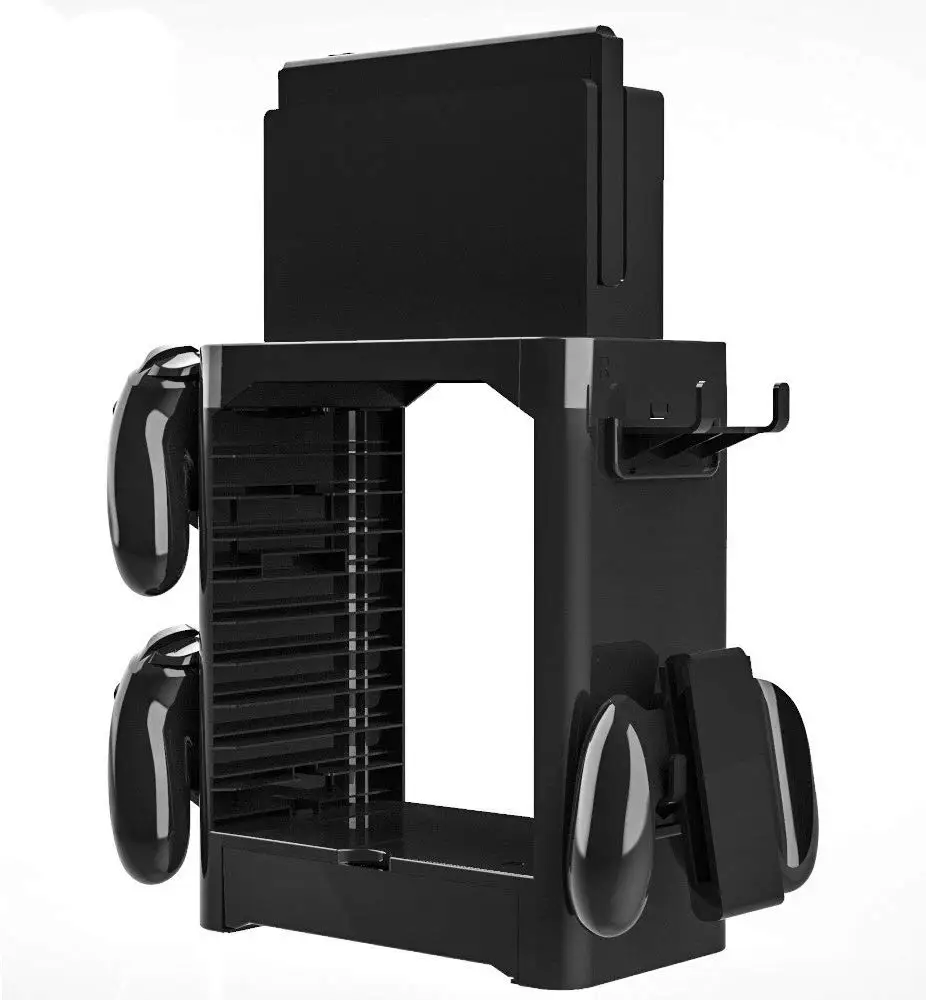 multi function storage bracket tower holder stand shelf for nintendo switch game disc card switch console host controller free global shipping