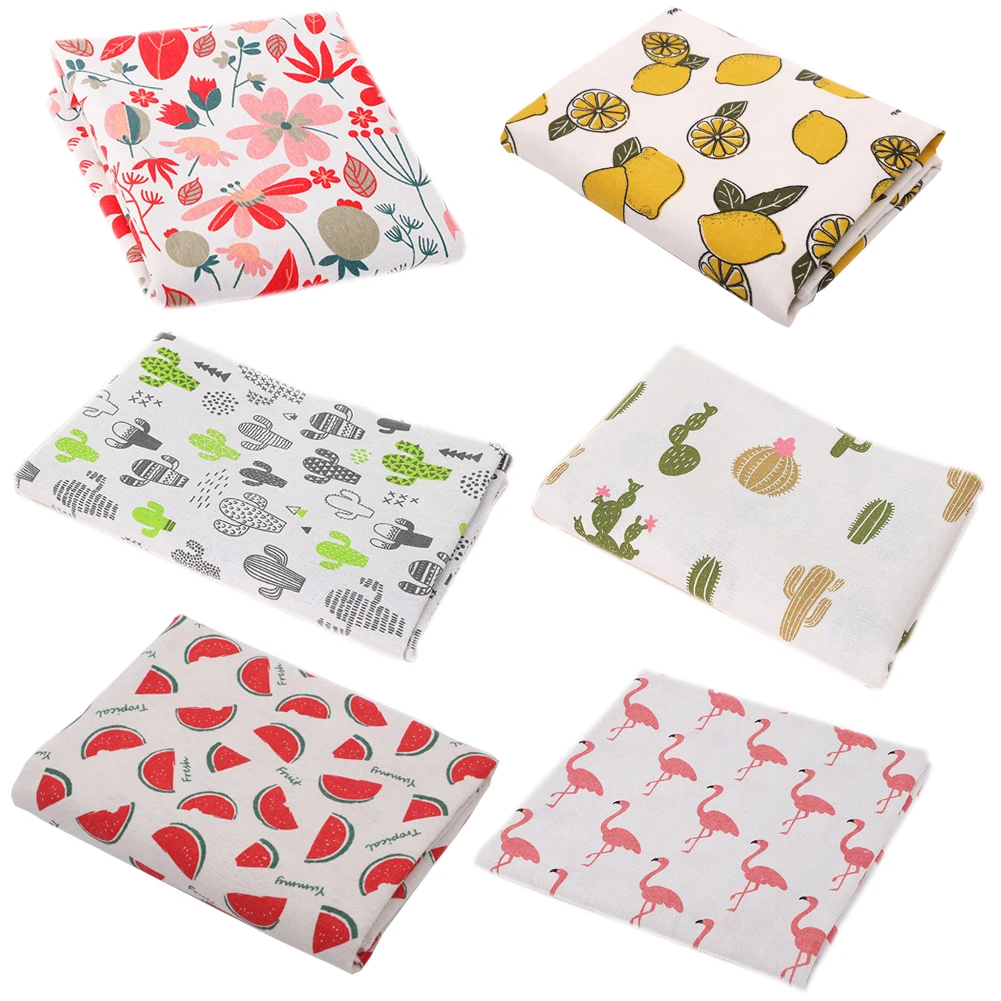 

Ткань из хлопка и льна с принтом, Современная Гавайская ткань для подушек, подушек, швейная подстилка для сумок, материал для рукоделия и шит...