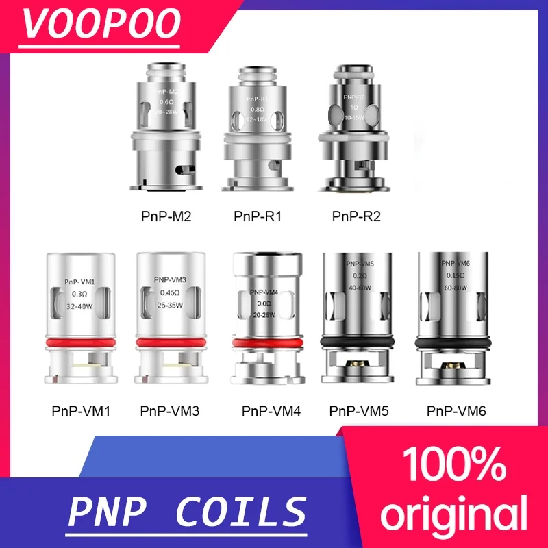 Сменная катушка Voopoo PNP подходит для Drag 3 kit/PNP Tank/VINCI Kit/VINCI X/X 2 Kit/Drag X/S Kit | Электроника