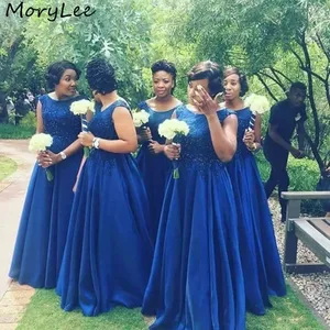 Bridesmaid Dresses Blue Scoop Sleeveless A-Line Satin Pleated Lace Crystal Bridesmaid Dresses Wedding Party Bridemaid Gowns Bridesmaid Dresses Blue Scoop Sleeveless A-Line Satin Pleated Lace Crystal Bridesmaid Dresses Wedding Party Bridemaid Gowns