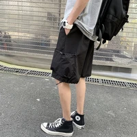 new shorts mens summer thin section korean version of the trend loose overalls casual drawstring five point pants streetwear