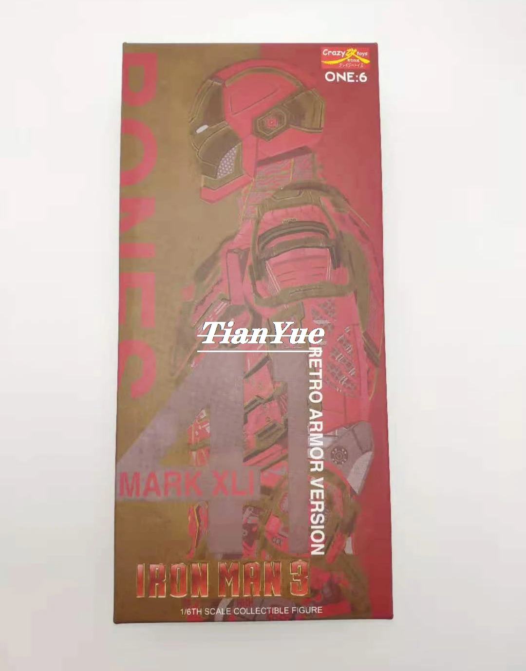 

New Crazy Ironman 3 Mark XLI Articulated Boxed 1/6 Action Figure Decoration 12 inches Children Birthday Gift
