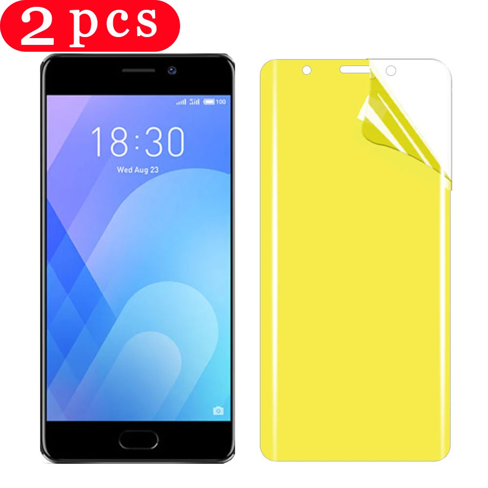 

2Pcs for meizu 16xs 16 16th 15 lite plus full cover hydrogel film protective film Not Glass 16x 16s pro phone screen protector