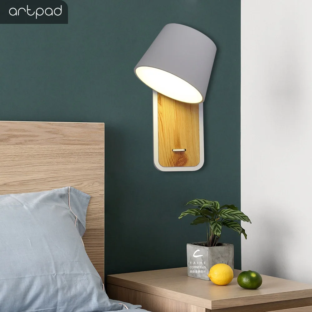 Artpad 7 Вт нейтральный белый светодиодный настенный светильник в скандинавском