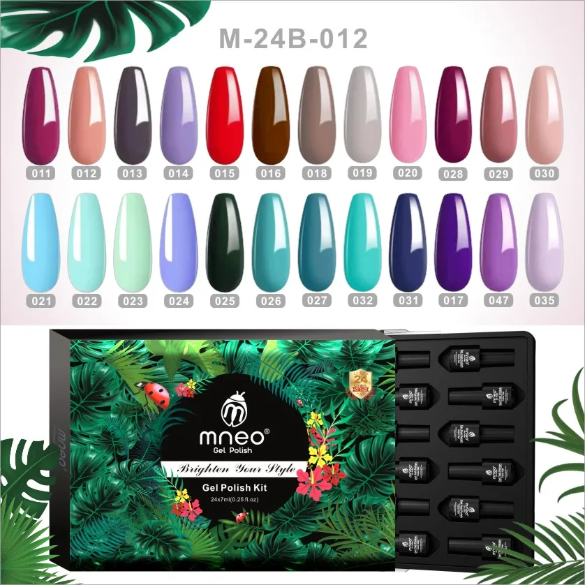 

Гель-лак для ногтей, синий/зеленый, 24 шт.