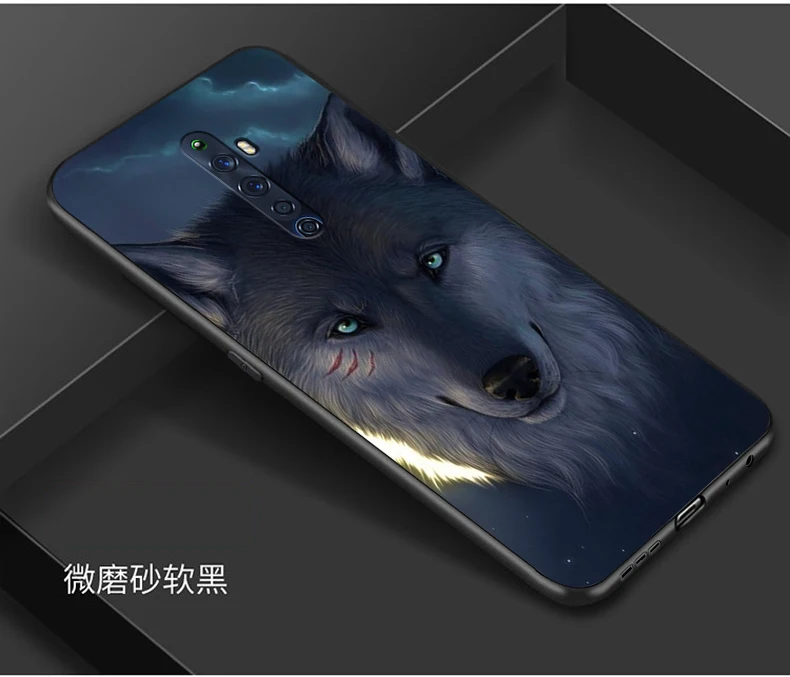 Для OPPO Reno2 Z чехол милый мультяшный Мягкий силиконовый чехол для OPPO Reno 2Z 2 Z чехол для телефона s черный бампер Капа для OPPO Reno2Z - Цвет: 2