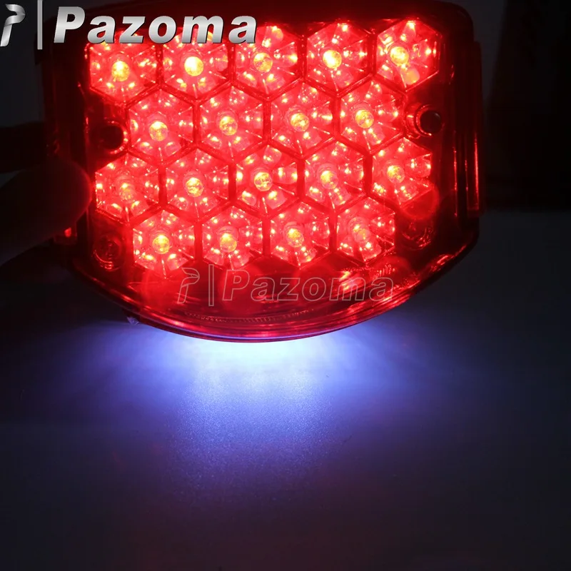 Мотоцикл Красный светодиодный задний фонарь светильник с отражателем