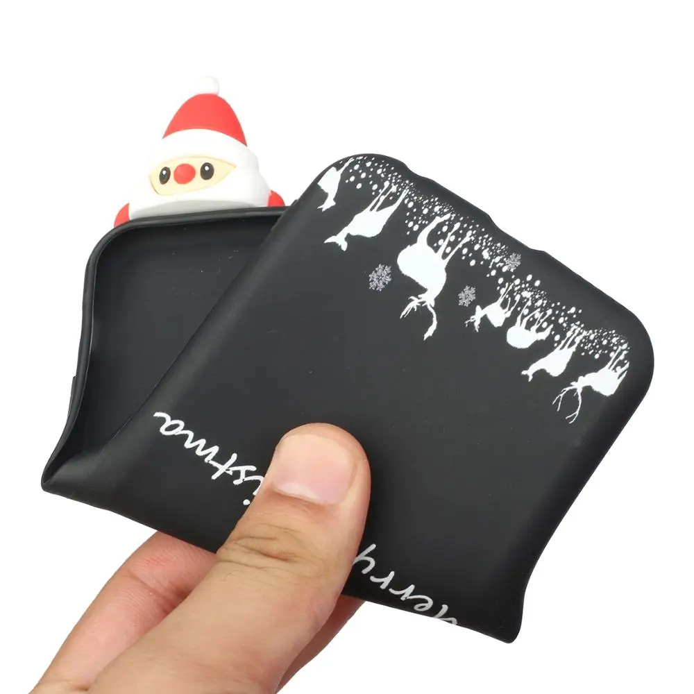 

Gift Christmas Deer Santa Claus 3D Cartoon Soft TPU Case For Apple iPhone 12 11 Pro Max 8 7 6 6s Plus 5 Cute Cover