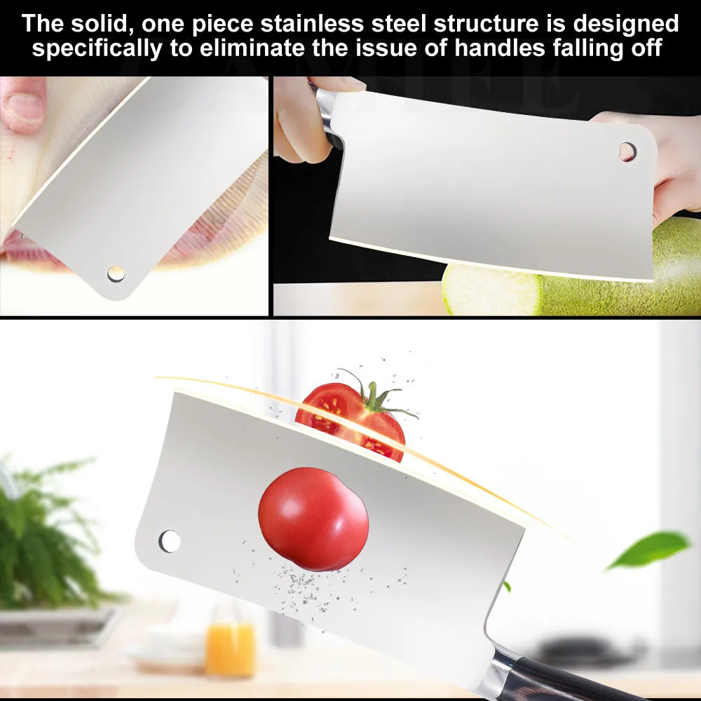 Кухонный нож MYVI профессиональный шеф-повар из нержавеющей стали с цветной