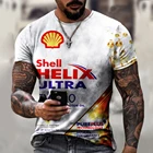 Мужская футболка оверсайз, с 3D-принтом и короткими рукавами, в стиле ретро