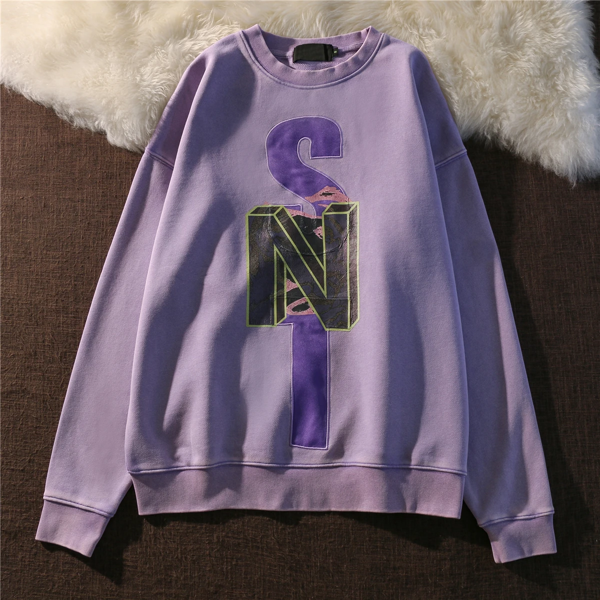 

harajuku hoodie autumn clothes thin sweatshirt women korean cotton letter print long sleeve Pullover oversized purple streetwear