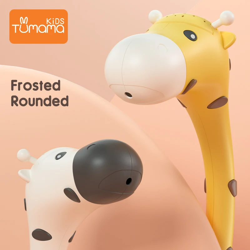 Детская погремушка Tumama с изображением жирафа со звездным светом можно вращать на