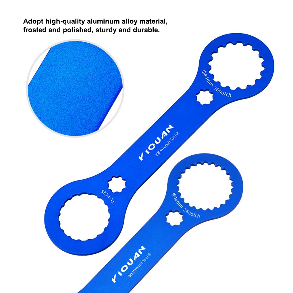 

Bike Repair Wrench Metal Bottom Bracket Wrench Center Shaft Portable Bicycle Aluminum Alloy Spanner Bicycle Repair Tools