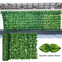 artificial leaf screening roll uv fade protected privacy hedging wall landscaping garden fence balcony screen home party decor