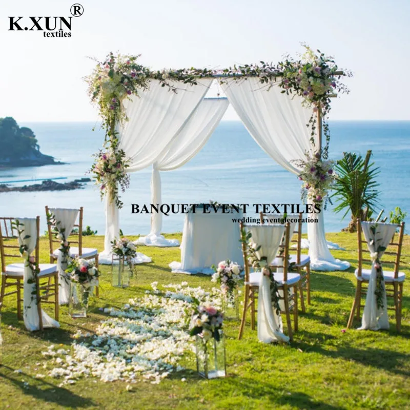 

3X3M Panel Backdrop Curtain Out Door Wedding Drapery Ice Silk Stage Background Wedding Wall Event Party Decoration