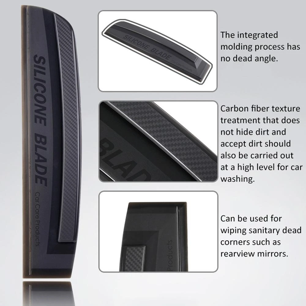 

Non-Scratch Flexible Soft Silicone Handy Squeegee Car wrap tools Water Window Wiper Drying Blade Clean Scraping Film Scraper