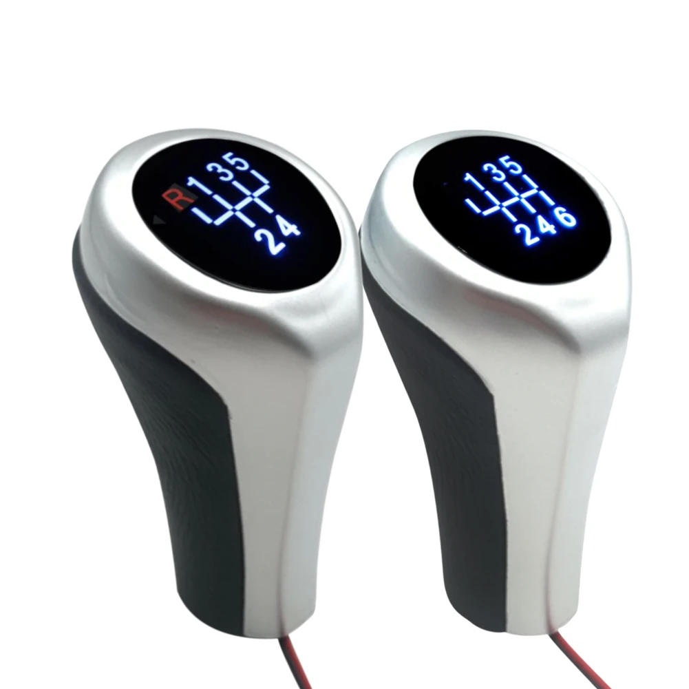 

5 6 Speed Gear Shift Knob Manual Transmission Shift Stick Knob with LED Backlit for BMW E46 E90 E91 E92 X1 X3 X5 Accessories