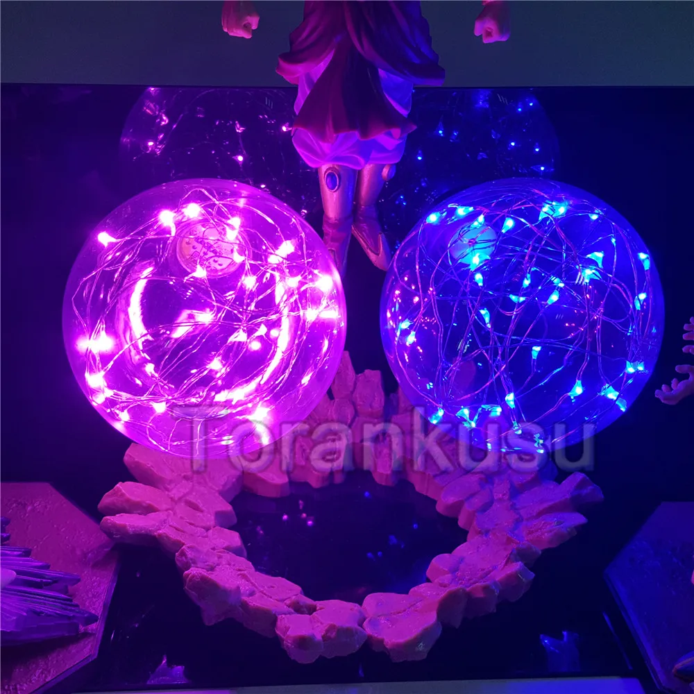 

Anime Dragon Ball Z Super Broly Son Goku VS Vegeta Action Figma DIY Led Set Toys Figure DBZ Light Model Brinquedos Gift Figurine