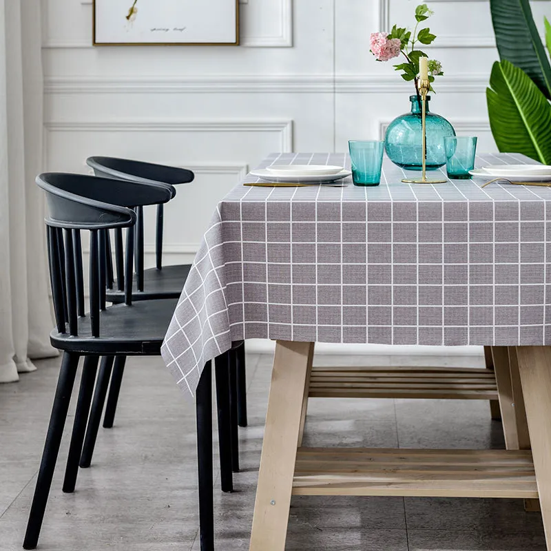 Скатерть из ПВХ с принтом прямоугольная Водонепроницаемая скатерть розового