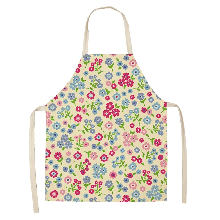 1 предмет Новинка Фартук с цветочным узором Для женщин домохозяйки Кухня талии