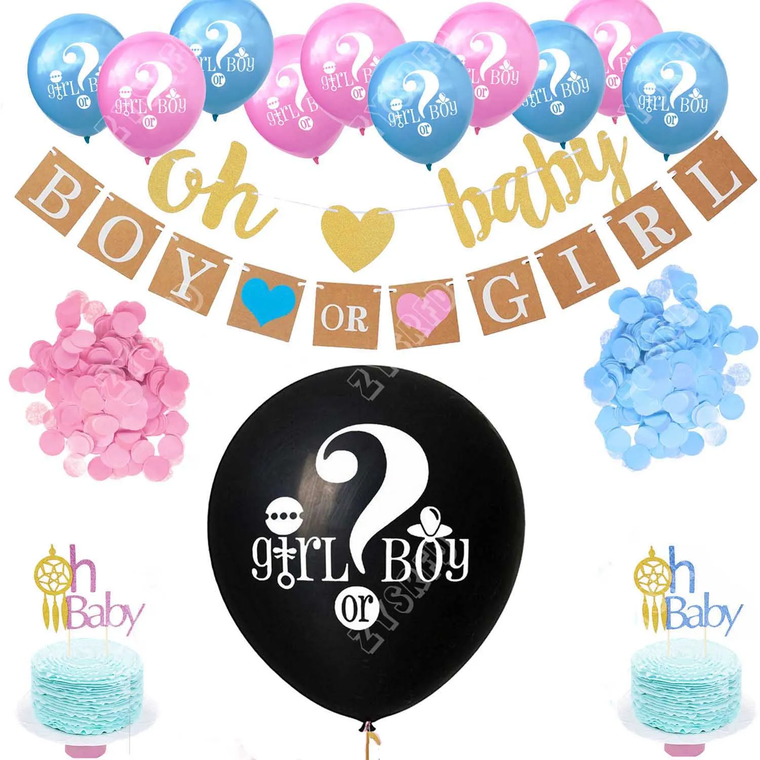 Украшения для вечевечерние НКИ по половой расцветке черные шары девочек или