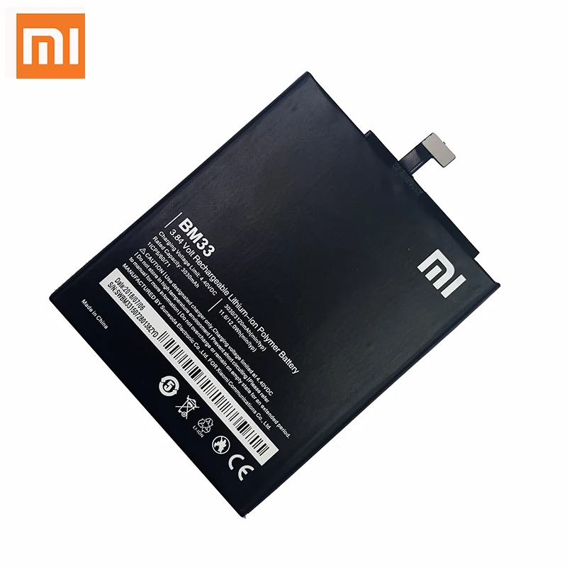 Xiao Mi Оригинальный аккумулятор для телефона BM33 Xiaomi 4i Mi4i M4i высокое качество 3120 мАч