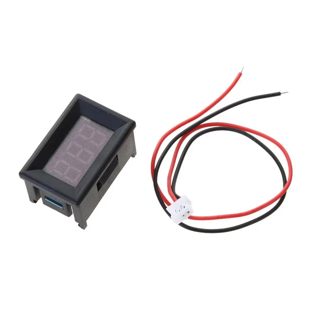 

Mini 0.36in Dc 2.4v-30v 2-wire Led Digital Display Panel Battery Voltmeter Battery Car Motorcycle Battery Voltmeter
